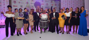 Winners at the 2015 SPAR gsport Awards included (from left) actress Nomzamo Mbatha winning the gsport Style Star Award; gsport Woman in Media Award (Print) recipient, Natalie le Clue; grassroots sports pioneer Faith Sibeko receiving a Ministerial Recognition of Excellence Award; gsport Athlete with Disability Award winner, Ilse Hayes Carstens; Reabetswe Mashigo taking the gsport Woman in Media (Social Media) Award; gsport Volunteer of the Year, Londiwe Hlatswayo; Minister of Sports and Recreation South Africa, Fikile Mbalula; 2015 gsport Junior Athlete of the Year, track star Gezelle Magerman; gsport’s 2015 Supporter of the Year recipient, ‘Mama Joy’ Chauke; women’s soccer stalwart Fran Hilton-Smith walking away with a gsport Special Recognition Award; Minister of Home Affairs, Malusi Gigaba (obscured); Kershini Govender for Nedbank Sport receiving the gsport Sponsor of the Year Award; Mr Papi Nyapotse receiving a gsport Special Recognition Award for Nyapotse Inc Attorneys; former track and field star Geraldine Pillay receiving a Ministerial Recognition of Excellence Award (obscured); Minister of Women in the Presidency, Susan Shabangu; Mike Tippett (obscured) receiging the gsport Woman in Media Award (Television) Award on behalf of his daughter, Ronnie Tippett; gsport Founder, Kass Naidoo; 2015 gsport Woman in Media Award (Radio) Award recipient, Cindy Poluta; gsport Special Recognition Award winner, Cynthia Tshaka; and 2015 gsport Special Recognition Award, retiring hockey legend, Marsha Cox. Also honoured on the night were running legend Zola Budd, high-jump icon Hestrie Els (nee Cloete) and Paralympics medallist Zanele Situ, receiving Ministerial Recognition of Excellence Awards from Minister Fikile Mbalula, the SA Rugby Union walking away with the 2015 gsport Sports Federation of the Year, gsport Woman of the Year 2015 winner, Patricia Kamberami, gsport Coach of the Year Mampho Tsotetsi, the 2015 SPAR gsport Athlete of the Year recipient, Caroline Wostmann, and gsport Hall of Fame inductee, Natalie du Toit. The winners won their Awards at the 10th annual gsport Awards, held at the Wanderers Club in Illovo, Johannesburg, on Friday, 14 August, 2015. Photo: Rebecca Hearfield / gsport