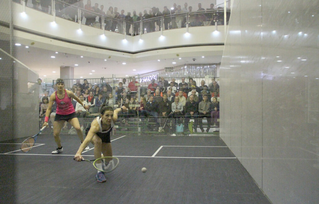 The all-glass court at the Brooklyn Mall in Pretoria will be the venue for the main event of this year’s Growthpoint SA Nationals squash tournament, from 15 to 17 October, with the championships starting with the regional qualifiers from 8 to 11October. Photo: gsport
