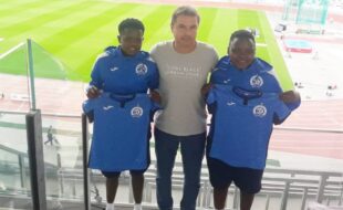 South African duo, Rhoda Mulaudzi and Lebogang Ramalepe, sign new deals with FC Dinamo Minsk in Belaru. Photo: Rhoda Mulaudzi