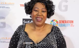 Dudu Msane pictured at the 2020 Momentum gsport Awards with her gsport Hall of Fame award. Photo: gsport