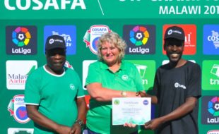 COSAFA Secretary General, Sue Destombes, previously pictured at the 2019 U17 COSAFA Championships. Photo: COSAFA Media