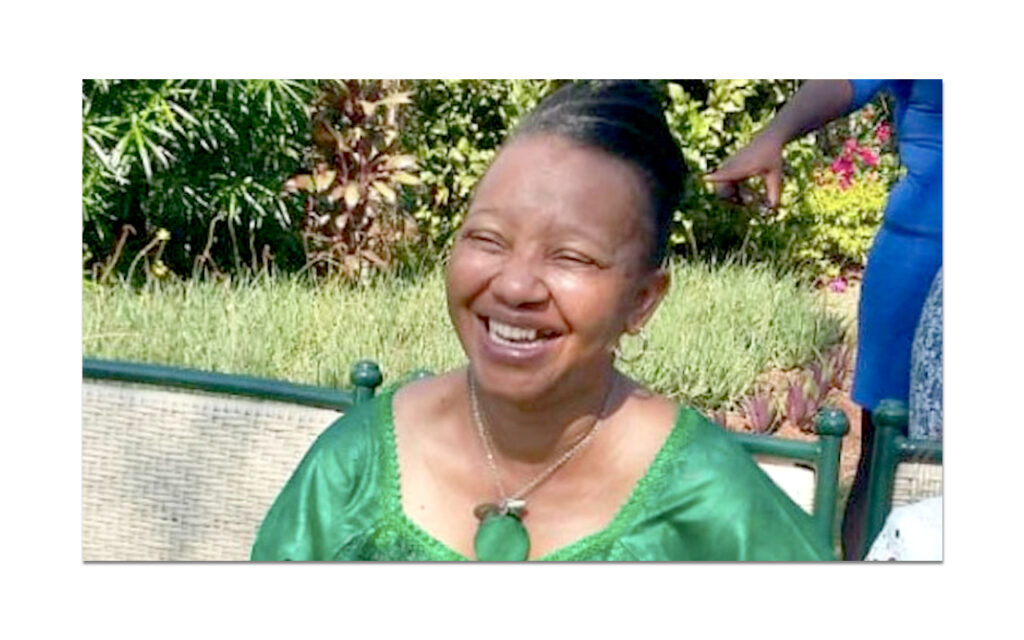 COSAFA General Secretary, Sue Destombes, honours the legacy of CAF and FIFA Match Commissioner, Dudu Dube. Photo: Supplied