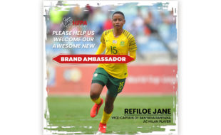 Banyana Banyana star, Refiloe Jane, has announced that she joined HFPA fitness academy as an ambassador and student. Photo: Refiloe Jane (Facebook)