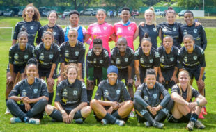 JVW Girls Football Club pictured ahead of their first SAFA National Women’s League fixture against Ma-Indies Ladies on Saturday, 24 April 2021. Photo: JVW
