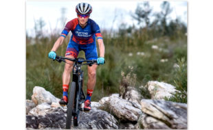 Champion rider, Robyn de Groot, pictured at the South African Cross-Country Marathon Championships in Paarl. Photo: Robyn de Groot / Twitter