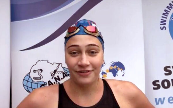 Hannah Robertson earned two gold medals on the final day of the 2021 CANA Grand Prix Swimming Meet at the Stellenbosch University Swimming Pool on Saturday, 8 May 2021. Photo: CANA Swim (Instagram)