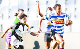 DHL Western Province's Alichia Arries contributed a brace as her team outscored Boland Dames on Saturday, 8 May 2021. Photo: Women’s Boks (Twitter)