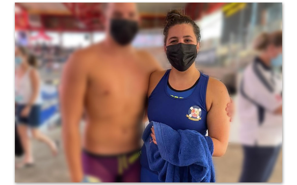 Tové van Zyl pictured after breaking the South African 50m manikin record at the Inter-Provincial Championships. Photo: Lifesaving South Africa Instagram page