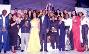 Winners on stage at the 2019 Momentum gsport Awards. Photo: gsport