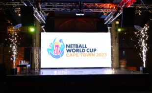 The 2023 NWC Board officially unveils the 2023 Netball World Cup logo for the World Cup that will be hosted at the Cape Town International Convention Centre (CTICC). Photo: Supplied