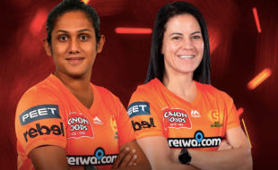 Momentum Proteas’ Marizanne Kapp (right) and Sri Lanka’s Chamari Athapaththu have signed for the Perth Scorchers for the 2021-22 Women’s Big Bash League season. Photo: Perth Scorchers (website)