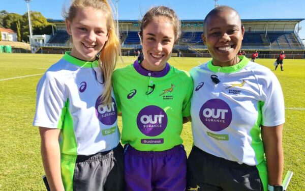 Rugby Referee Tshepi Moropa is back on the field after she was diagnosed with breast cancer. She chats to Nonto Nothana about rising above her challenges (pictured right) on the field at a local inter-provincial match. Photo: Supplied
