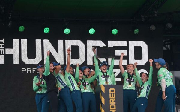 Inspirational skipper Dané van Niekerk lead The Oval Invincibles to a massive 48-run win over the Southern Braves, to win the inaugural The Hundred title at Lord’s in London on Saturday. Photo: Sky Sport / TheHundred.com