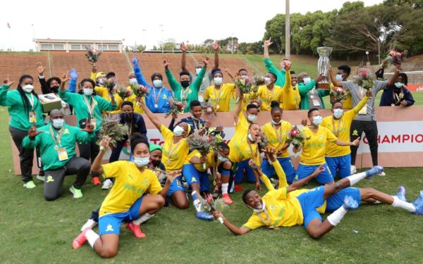 South Africa’s Mamelodi Sundowns Ladies book CAF Women’s Champions League spot following 3-0 win over Black Rhinos of Zimbabwe in Durban on Saturday, Photo: COSAFA Media