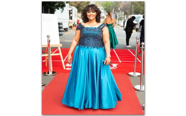 Telkom’s Chief Marketing Officer, Gugu Mthembu, pictured on the red carpet at the 2021 Momentum gsport Awards at The Wanderers Club on Tuesday, 31 August 2021. Photo: gsport