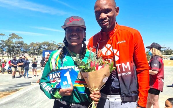2021 Momentum gsport Awards SuperSport School Sport Star winner, Miyanda Maseti, is thrilled after successfully defending her SA BMX Championship title. Photo: Supplied