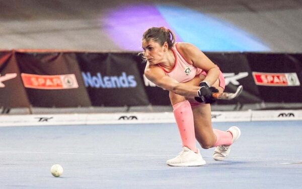 Incoming SA Indoor Women’s Hockey team captain Jess O’Connor, pictured at the Africa Cup. O’Connor is highly regarded to take charge of a settled team featuring a few exciting debutants in a golden opportunity for South Africa to participate in the FIH Indoor Hockey World Cup 2022 in Belgium. Photo: Jess O’Connor (Instagram)