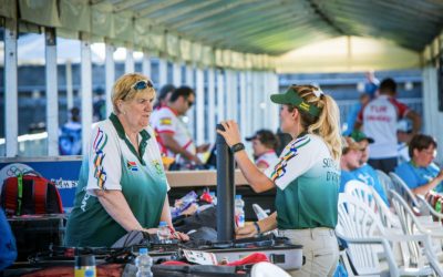 Former archery player, Barbara Manning (pictured left), is the first South African to be elected as one of the Federation of African Archery council members. Photo: World Archery (Facebook)