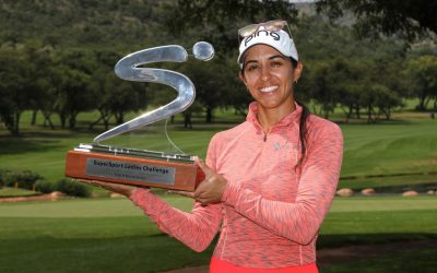 Paula Reto celebrated her first success on home soil when she romped to a 10-stroke victory in the Sunshine Ladies Tour’s SuperSport Ladies Challenge, presented by Sun International, at the Gary Player Country Club. Photo: Sunshine Ladies Tour