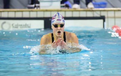 Lara van Niekerk completed a clean sweep of the breaststroke events on the final day of the SA Grand Prix meet in Durban on Sunday, 20 February 2022. Photo: Supplied