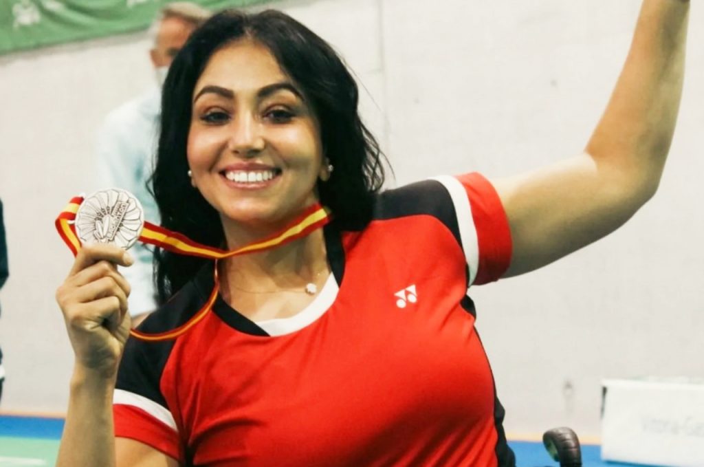 Three-time African para-badminton champion, Shaimaa Samy, won silver and bronze at the Spanish Para-Badminton International II tournament in Vitoria, Spain, which ended on Sunday, 6 March 2022. Photo: Supplied