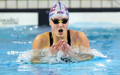 Teenage sensation Lara van Niekerk expressed her excitement as she earned silver in her first-ever senior international meeting at the first leg of the Mare Nostrum series in Monaco on Saturday, 21 May 2022. Photo: Swimming SA