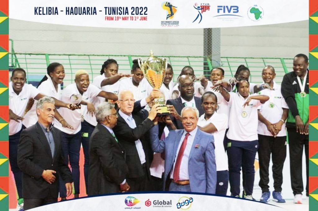Kenya Commercial Bank Sports Club (KCB) defeated Al Ahly Sc 3-1 to claim the 2022 Women’s African Volleyball Championship title in Kelibia, Tunisia on Tuesday, 31 May. Photo: CAVB (Facebook)