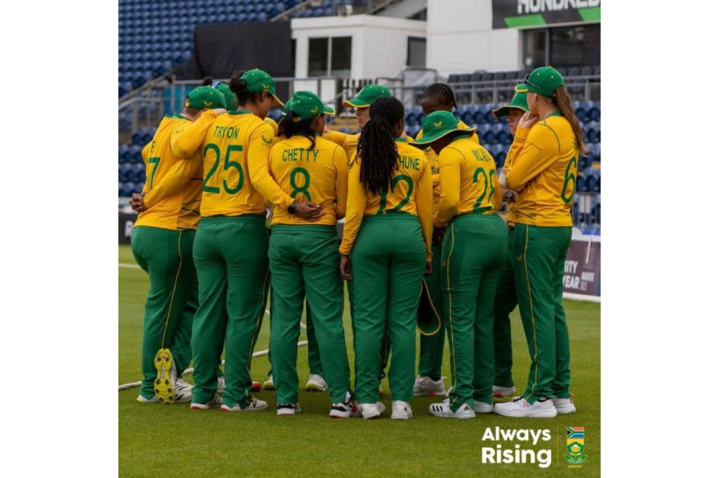 A collective effort from England ‘A’ with both bat and ball helped the hosts seal a 15-run victory over the Momentum Proteas in their T20 warm-up match at the Sophia Gardens in Cardiff on Monday, 4 July 2022. Photo: Cricket South Africa (Instagram)