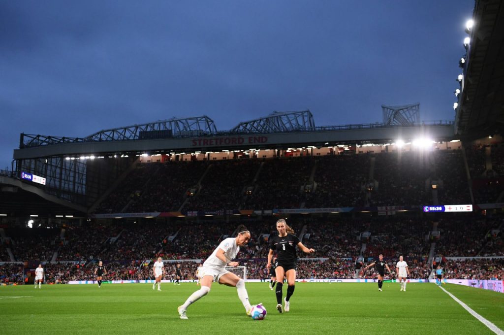 The UEFA Women’s Euro’s grabbed headlines as a record-breaking crowd of 68,781 attended the opening encounter between hosts England and Austria at Old Trafford. Photo: WAURO2022