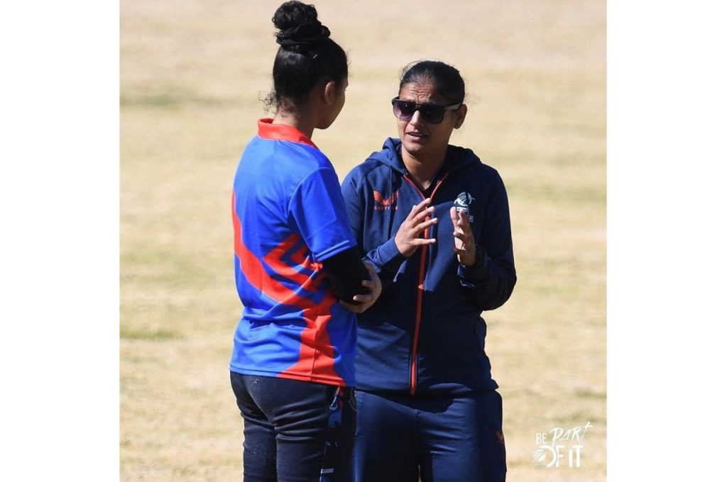 The SA U19 Women drew first blood in their first match against the Namibian side on Wednesday, 13 July 2022. Photo: Cricket South Africa (Instagram)
