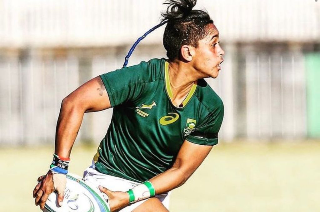 The Springbok Women will travel to Japan without Zenay Jordaan, Nompumelelo Mathe and Luchell Hanekom next week for their Taiyo-seimei Japan Rugby Challenge Series 2022 against the host nation, after they were ruled out of the trip due to injury. Photo: Zenay Jordaan (Instagram)
