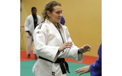 Charne Griesel claims the bronze medal in the Judo 52kg event at the Commonwealth Games in Birmingham on Monday, 1 August 2022. Photo: Tuks Sport (Twitter)
