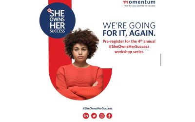 For the last 4 years Momentum has inspired women with advice, practical tools, and experiences to accelerate their success. And, this year is no different as the #SheOwnsHerSuccess workshops return. Photo: Momentum
