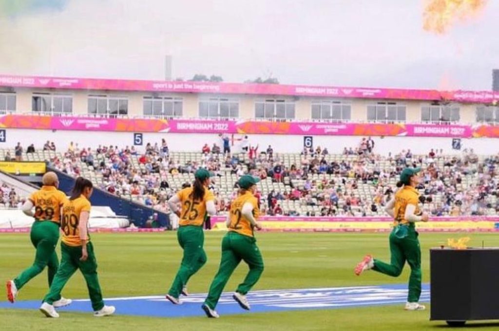 Cricket South Africa (CSA) recognizes the history made by the Momentum Proteas for their participation as part of Team South Africa in the inaugural Commonwealth Games Cricket T20 competition at the Edgbaston Cricket Ground in Birmingham. Photo: Shabnim Ismail (Instagram)