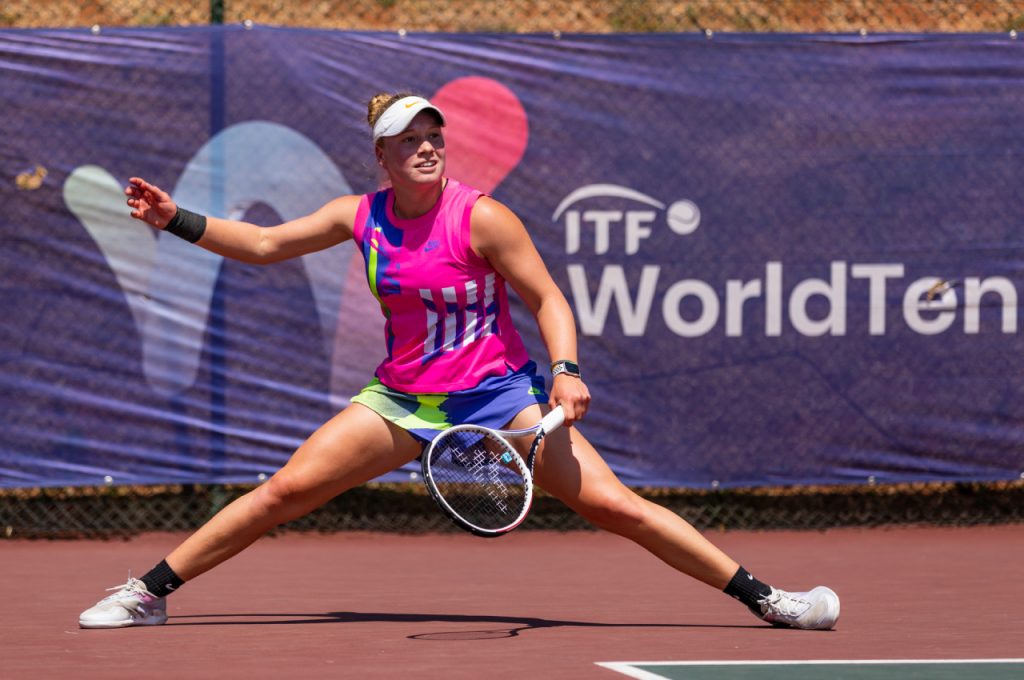 Reigning under-18 Africa Junior Championships winner, Heike Janse van Vuuren, will lead the South African charge in the girls' event at the Samaai Junior Open, an ITF Junior Grade A tournament, starting on Tuesday, 9 August 2022, at TuksTennis, University of Pretoria. Photo: Supplied