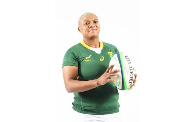 24-year-old Springbok Women centre Aphiwe Ngwevu shares how she almost missed playing for the Boks due to pregnancy. Photo: Springbok Women (Twitter)