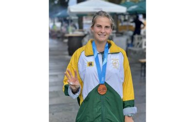 Saskia Hockly made a grand opening for Team South Africa, grabbing a bronze medal on the opening day of the ICF Canoe Marathon World Championships at the village of Ponte de Lima in Portugal on Thursday, 29 September 2022. Photo: Canoeing SA (Facebook)