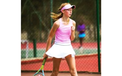 South Africa’s Jahnie van Zyl earned herself a silver medal at the 2022 ITF African 14 and Under Masters that took place at Ismailia in Egypt. Photo: Riaan Venter Tennis Academy (Facebook)
