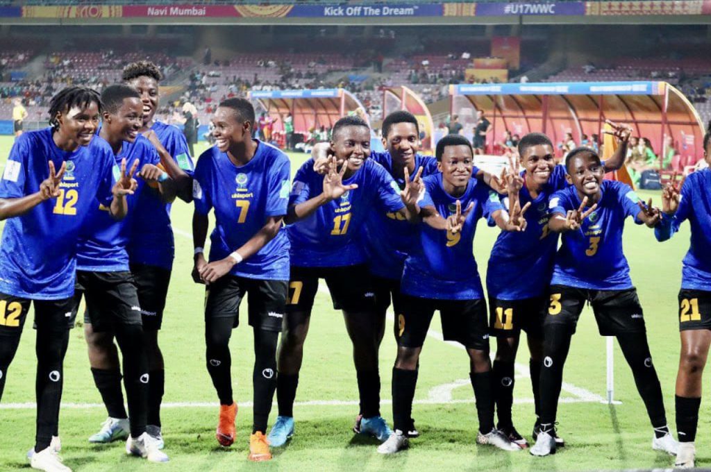 History was made as 2022 FIFA U17 World Cup debutants Tanzania progressed to the quarter-final round of the competition on Tuesday, 18 October. Photo: TFF Tanzania (Twitter)