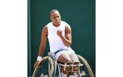 South Africa’s leading wheelchair tennis star Kgothatso Montjane speaks on her partnership with Virgin Active, as the deal was officially announced on Saturday, 22 October 2022. Photo: Kgothatso Montjane (Twitter)