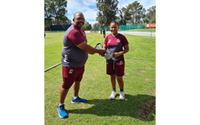 16-year-old Tlotlo Bogatsu from Ikageng pictured at her first NW Dragons senior team match. Photo: NW Dragons