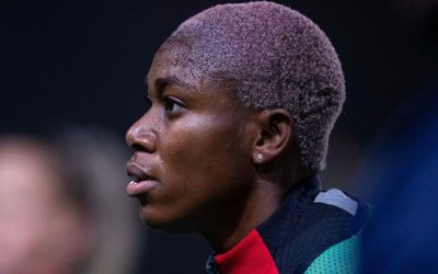 Super Falcons and Barcelona striker Asisat Oshoala was honoured by the Women’s International Champions Cup on Wednesday, 9 November 2022. Photo: Asisat Oshoala (Instagram)