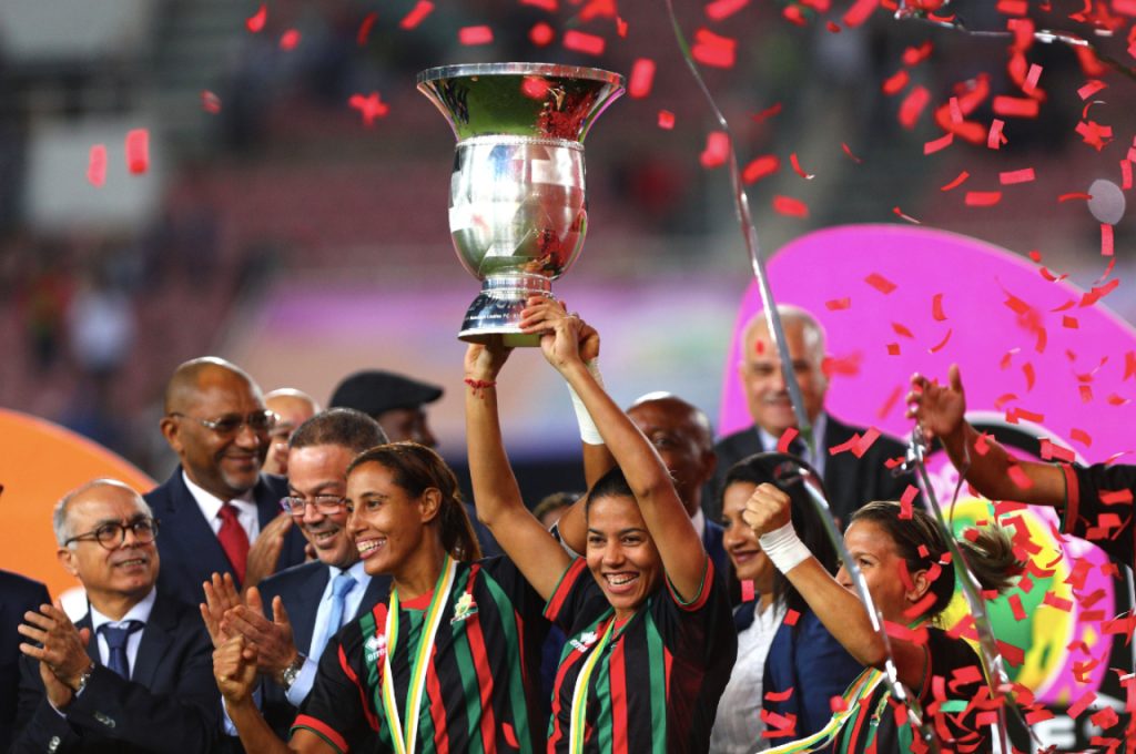 ASFAR won their maiden CAF Women’s Champions League title, beating previous holders Mamelodi Sundowns Ladies 4-0 at Stade Prince Moulay Abdellah on Sunday, 13 November 2022. Photo: CAFWCL (Twitter)