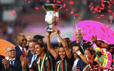 ASFAR won their maiden CAF Women’s Champions League title, beating previous holders Mamelodi Sundowns Ladies 4-0 at Stade Prince Moulay Abdellah on Sunday, 13 November 2022. Photo: CAFWCL (Twitter)
