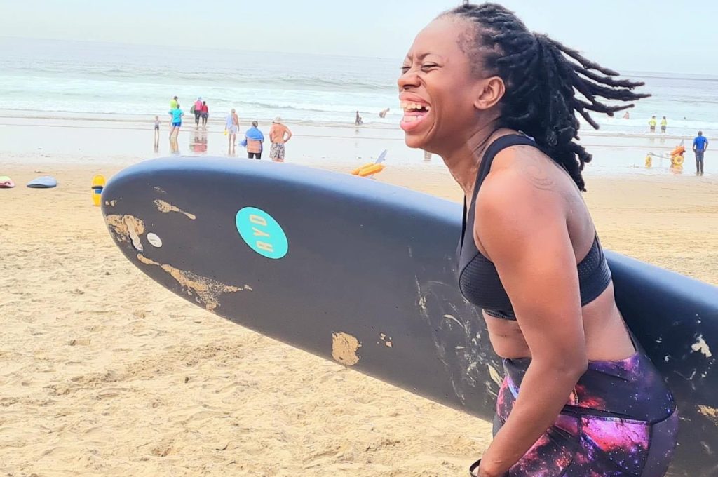 Adaptive Surfer Similo Dlamini, who hails from KwaZulu-Natal is part of the team chosen to represent South Africa at the World Para Surf Championships from the 4-11 December in California, USA. Photo: Similo Dlamini (Facebook)