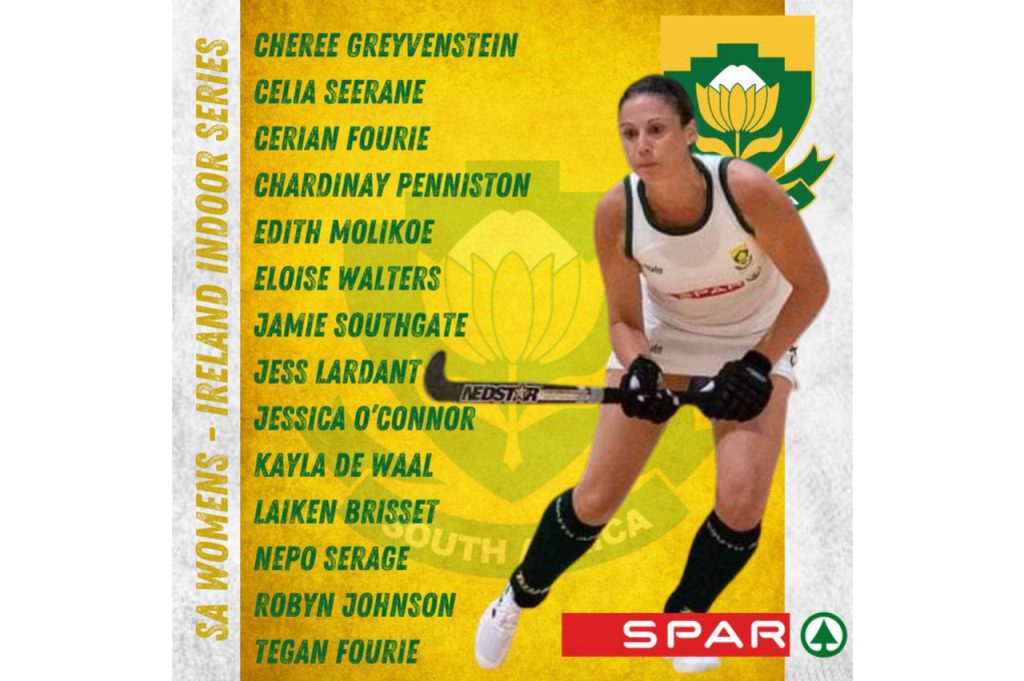 The Spar South African women’s hockey team was announced for the upcoming match test series against Ireland. Photo: SA Hockey (Twitter)