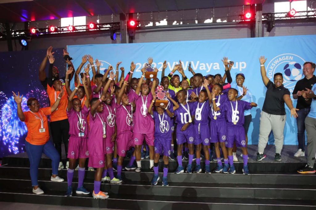 Mamelodi Sundowns’ U16 girls youth development side were crowned 2022 Volkswagen Vaya Cup champions at the Bidvest Wits Stadium on Sunday, 11 December. Photo: Mamelodi Sundowns (Website)