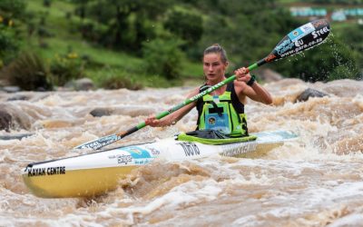 Euro Steel’s Christie Mackenzie showed her hand ahead of next month’s Dusi Canoe Marathon, with a strong win in the women's race at the Ozzie Gladwin on Sunday, 15 January 2023. Photo: Anthony Grote / Gameplan Media