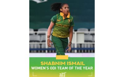 Momentum Proteas Laura Wolvaardt, Ayabonga Khaka and Shabnim Ismail have all been included in the ICC Women's ODI Team of the Year for 2022. Photo: Proteas Women