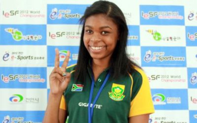 Gabriella Isaacs remains South Africa's top female esports achiever. Gabriella finished in second place at IESF's 2012 WEC in the StarCraft Female division - second only to South Korea's Kim "Aphrodite" Young. Photo: Supplied / MSSA 